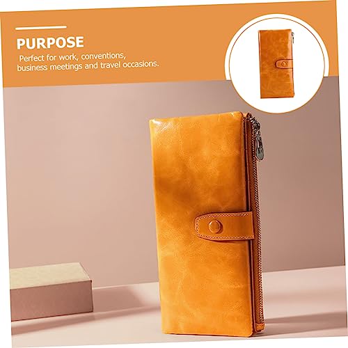 FRCOLOR Rfid Blocking Clutch Bag Women's Designer Wallet Long Wallet Photo Slot for Business Meetings Conventions4