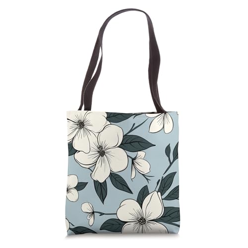 Lumonation Sampaguita Philippines Abstract Filipino Flower Tote Bag miniatura 1