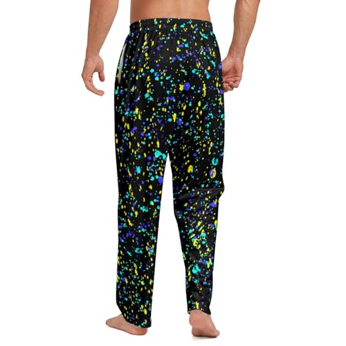 Mens Pajama Pants lemon Long Sleep Pajama Bottoms Sleepwear Elastic Drawstring Comfy Lounge Pants2