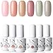 UV Shellac Gel Nail Polish Set - Yaoshun Brand 8ml 6Pcs/lot Soak Off Led Gel Nail Polish 6 Colors