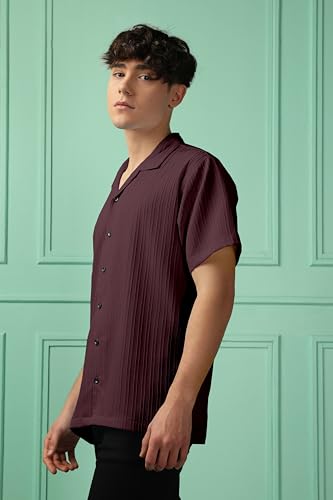 Image of Men's Striped Half Sleeve Polycotton Shirt | Casual & Formal Wear | Comfortable & Stylish