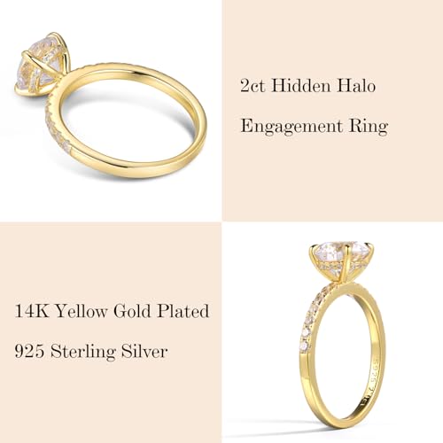SMILEST 14K Gold Plated Cubic Zirconia Ring