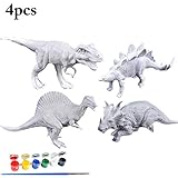 Multifuncional: los modelos de dinosaurios para colorear también pueden usarse como decoraciones de escritorio