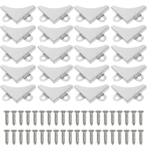 20 Staffe Angolari per Specchio, reggi specchio per Appendere Specchi Protezione per Angol Di, staffe di fissaggio angolari per bagno, casa, fissaggio per specchi da appendere 30,3 * 10 * 5,5mm