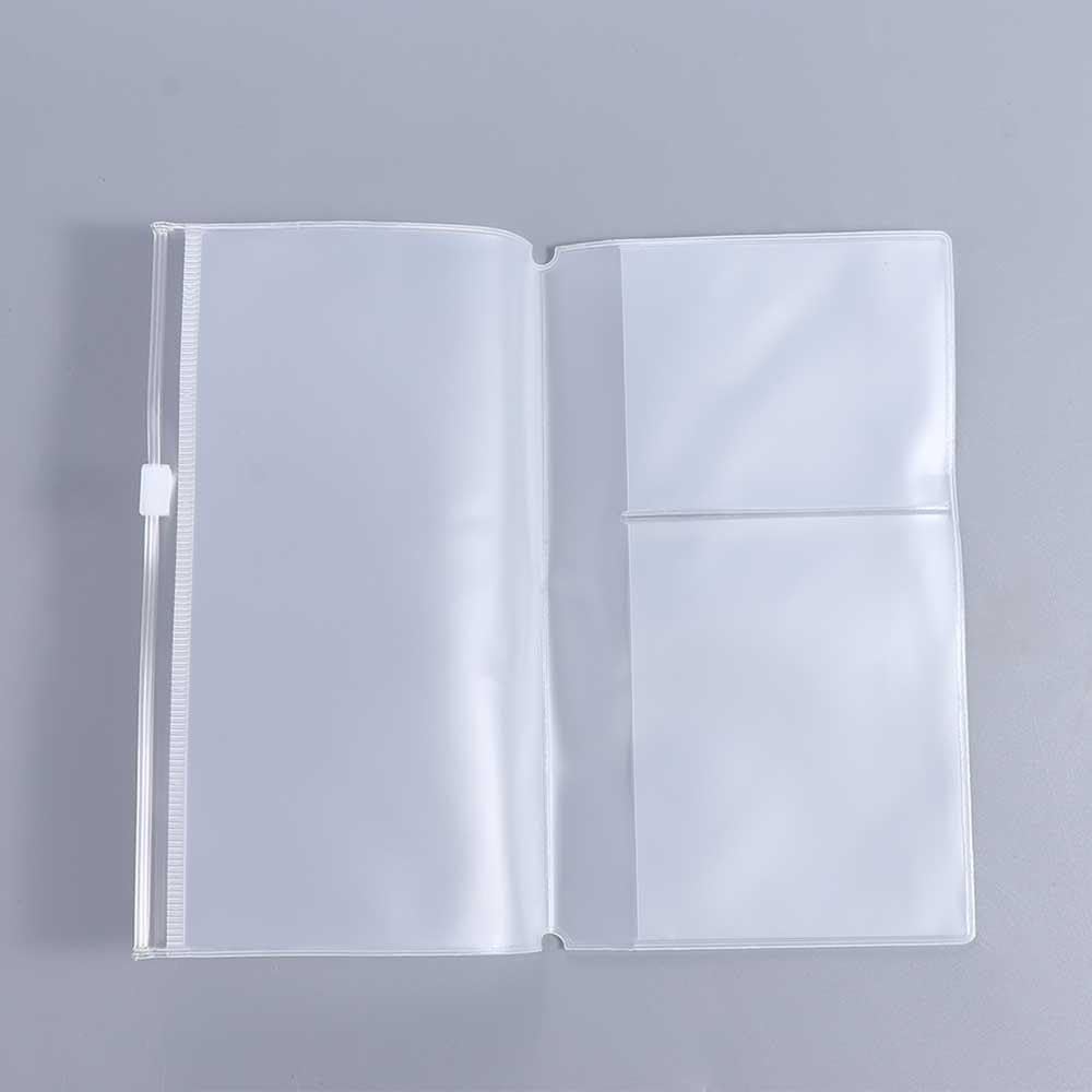 Clear Zipper Pocket for Travelers Notebook,PVC Pouch/Storage Bag Travelers Journal Accessories Inserts Pouch for Notebook, Journal, Planners(165x95mm)