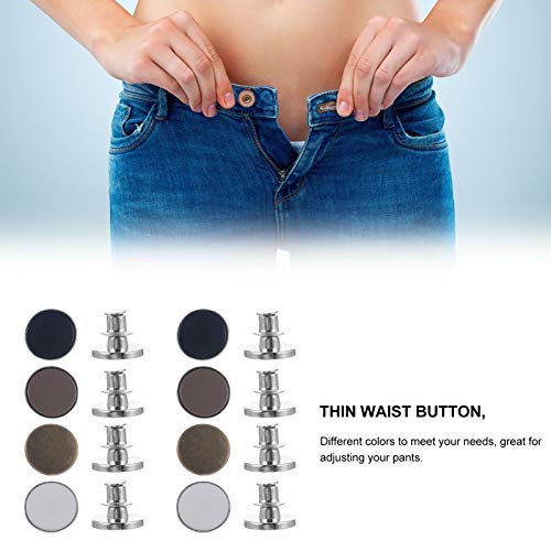 EXCEART 10Pcs Botões de Jeans Botão de Metal Botões de Pressão Kit de Substituição de Acessórios par