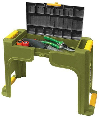 Yardworks Yardsworks Garden Lawn Yard Easy Kneeler Seat Bench with Tool Storage & Cushion Knee Pad