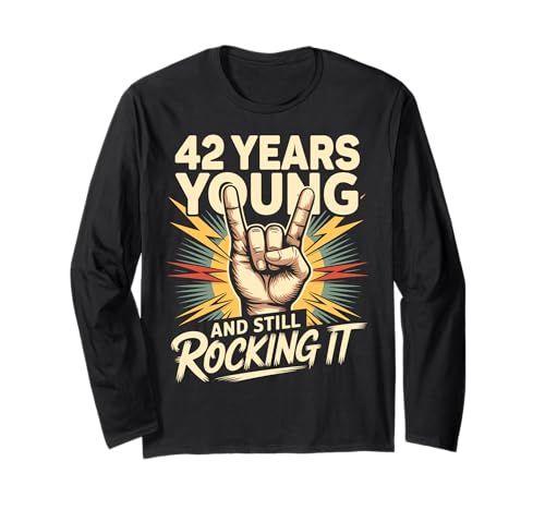 42 Years And Still Rocking Anni Compleanno 42 Maglia a
