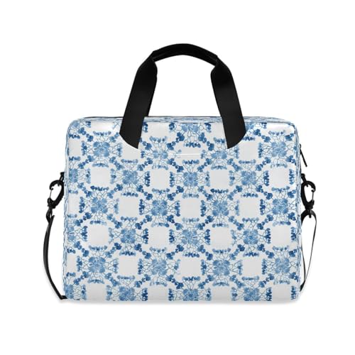 Bolso para laptop senya estilo acuarela azul bohemio miniatura 1