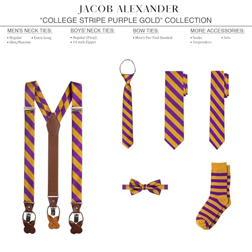 Set Corbata y Tirantes Jacob Alexander College Stripe miniatura 6