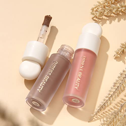 3 Pack Liquid Contour & Highlighter & Blush Cosmetics Stick Trio, Waterproof Long Lasting Face Bronzer Contouring Illuminator Highlighter Stick, Cream Blush Stick For Cheeks & Lips #TOP6