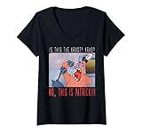 20NKSB00171A-001 Damen SpongeBob SquarePants No This Is Patrick T-Shirt mit V-Ausschnitt