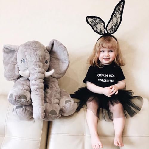 Image of Ryttir 31 Inch Fuzzy Large Elephant Stuffed Animal, Soft Stuffed Elephants Plush Toy, Funny Elephant Gifts for Women