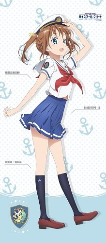 Amazon.co.jp: ハイスクール・フリート 岬明乃 等身大タペストリー 