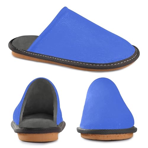 GuoChe Womens Slipper Memory Foam Woman's Slippers Royal Blue2