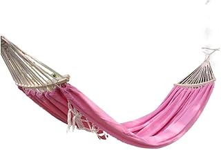 Hamaca antivuelco para exteriores para dormitorio, silla colgante duradera para dormir al aire libre, color rosa