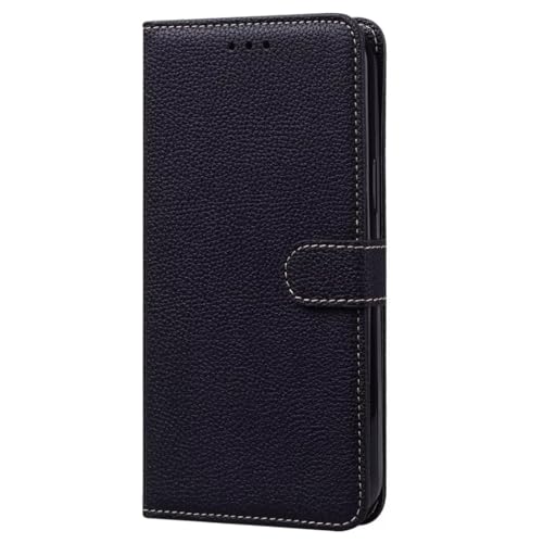 Funda tipo cartera para Motorola Moto G Power 2021 con tarjeteros, de piel sintética, con patrón de lichi, soporte para visualización a prueba de golpes, para mujeres y hombres, para Motorola Moto G