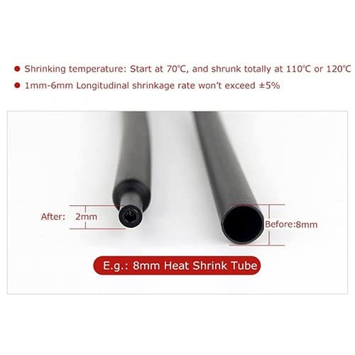 Tubo Termorestringente, Con Colla Adesiva Foderata 4: 1 Kit Cavi Avvolgenti For Tubi A Doppia Parete (Size : Inside Diameter 72 mm)