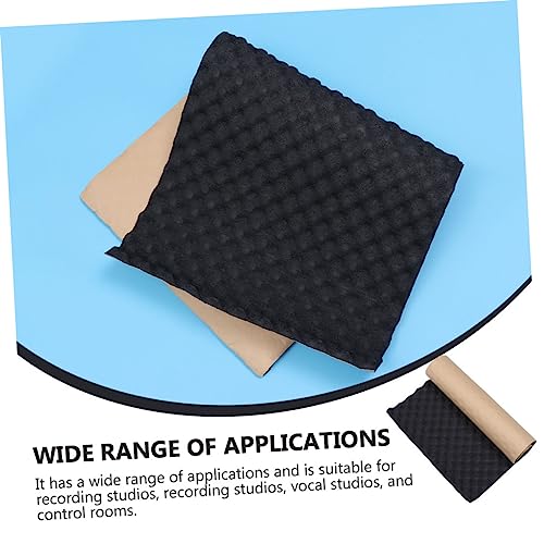 Black Self Adhesive Soundproof Pad, 2Pcs Rubber Plastic Noise Reduction miniatura 6