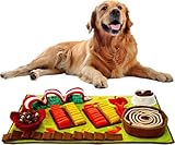 Pettain Snuffle Mat for Dogs Large Breed - 32x20 Inch Foraging Mat, Slow Feeder, Sniff Mat & Interactive Puzzle Toy for Mental Stimulation - Washable Dog Enrichment Mat for Large Dogs and Puppies