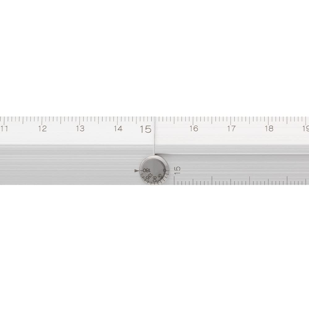 Règle multiple en aluminium MIDORI, 30 cm, argent A, pliable, 30 cm