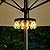 Umbrella Lights, Patio Umbrella Lights Battery Operated with Dimmable Timer, Outdoor Umbrella Pole Light with 12 Warm White 3 Brightness Modes ST38 LED Bulbs, for Backyard Umbrella or Camping