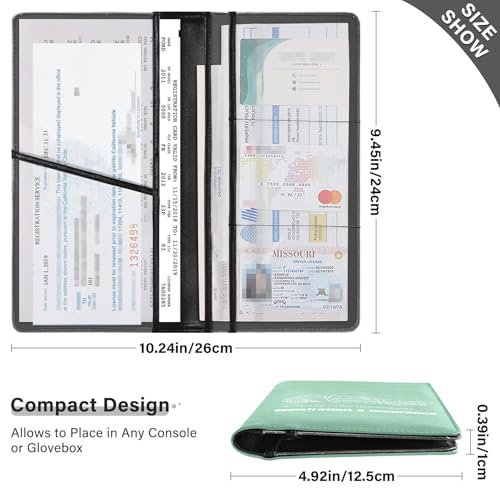 Organizador para auto cuero compacto miniatura 3