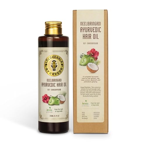 Neelibringadi Ayurvedic Hair Oil (200ml) | For Healthy Scalp & Luxuriant Growth | GMP Certified | Ay...