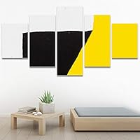 SIGNWIN 5 Panel Canvas Wall Art Geometrical Patterns for Home Decorations Ready to Hang - 60