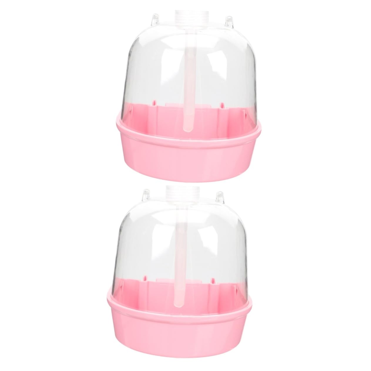 VANZACK 2sets Box per Bagno Uccelli con Design Pratico Vasca per Pappagalli e Uccelli Domestici Accessori per Gabbie Facile da Pulire e Utilizzare Curvo per Rinfrescare e Idratare Vostro