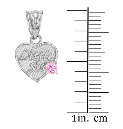 10K White Gold Mom-Big Sis-Lil Sis Breakable Hearts 3-Piece Charm Pendant Set With Personalized Birthstones #TOP4
