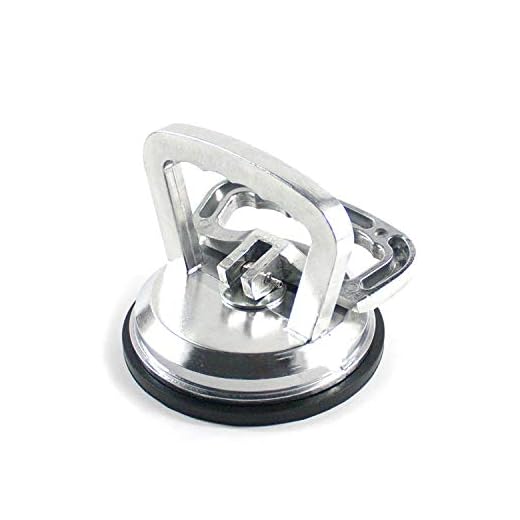 ZUOS 4.9" Aluminum Alloy Suction Cup Car Dent Puller, Vacuum Lifter for Glass/Tiles/Mirror/Granite Lifting, Gripper Sucker Plate.