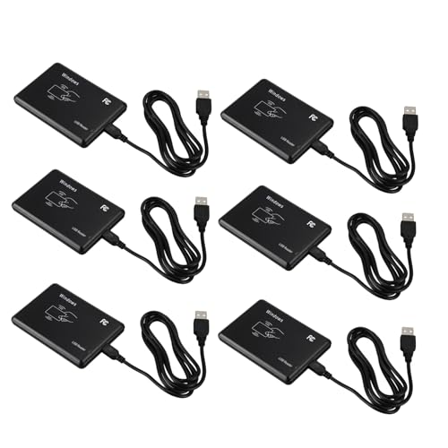 Lecteur RFID 125KHz USB avec 6 cartes de proximité ID pour contrôle d'accès de porte de maison