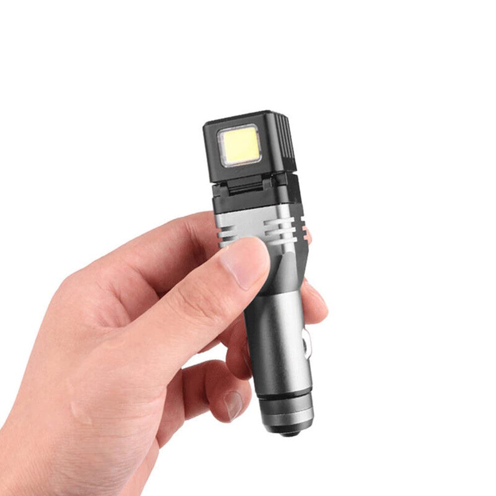 MOOKEENONE 1x LED Flashlight, XPG LED Car Cigarette Flashlight Rechargeable Mini Torch Light Accessories Tool