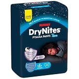Huggies DryNites Pañales de Noche para Niño 13+ (48-60 kg), Clínicamente Probado con 5 Capas de Máxima Protección Nocturna, 3 Packs de 11, Total 33 Calzoncillos Absorbentes