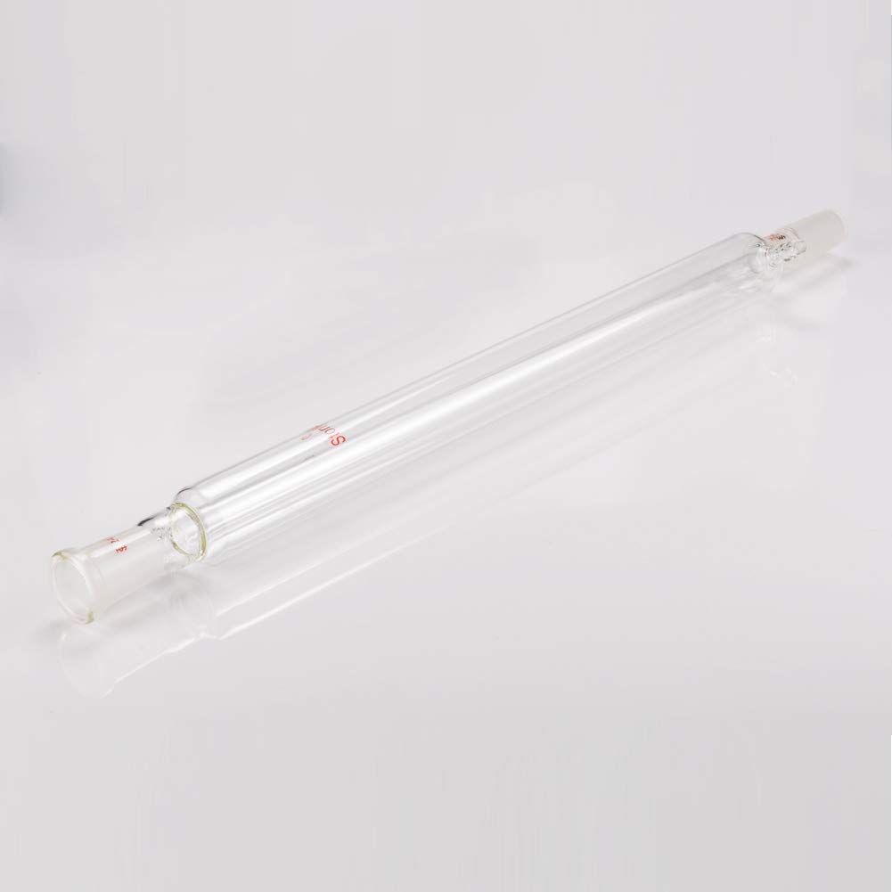 stonylab Condensador de Liebig de Vidrio de Borosilicato con Condensador de Vidrio de Laboratorio con Longitud de Chaqueta de 400 mm para Juntas 24/40