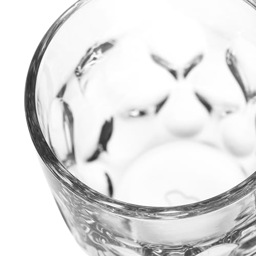 Lot de 6 tasses à café avec structure en goutte et design clair de 220ml