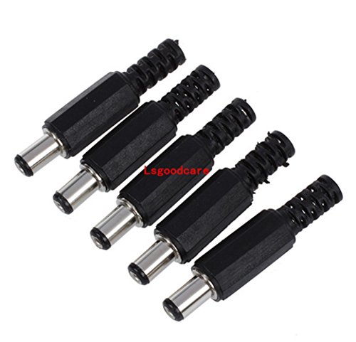 Lsgoodcare 40 piezas Conector DC 5.5MM x 2.1MM macho y hembra miniatura 4