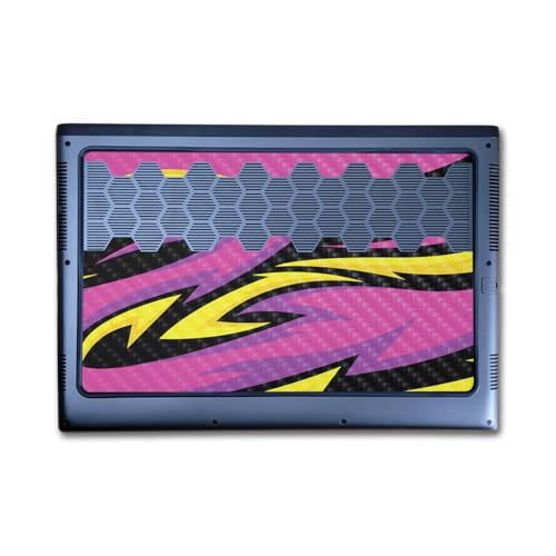 Image of Carbon Fiber Laptop Skin Compatible with Alienware M16 R2 (2024) - Tribal Magenta - Premium 3M Vinyl Protective Wrap Decal Cover - Easy to Apply | Crafted in The USA by MightySkins
