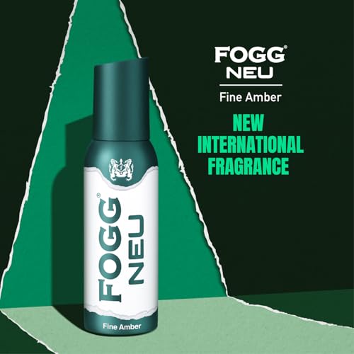 Image of Fogg Neu Fine Amber|No Gas| Long Lasting Perfume Deodorant Spray for Men -120 ML