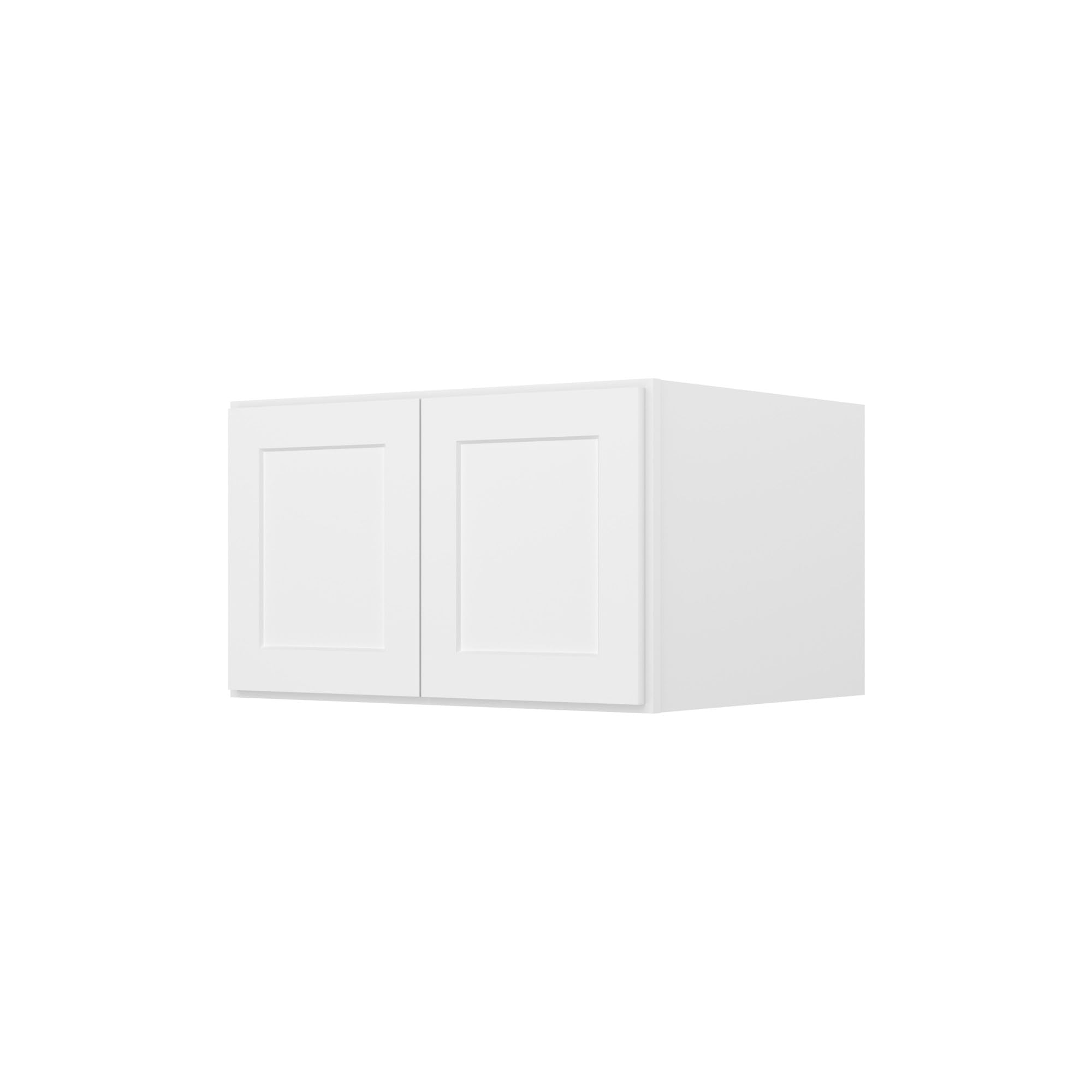 Furinno Shaker Wall Refrigerator Top Kitchen Cabinet, 2-Doors, White