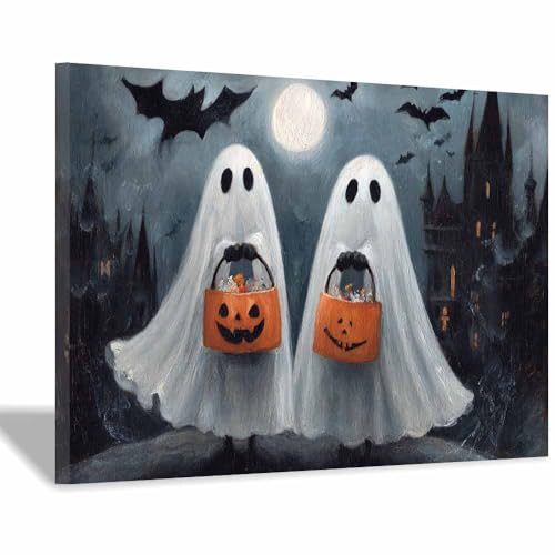 Toile Halloween DunPei Décor finie la déco festive kitsch avec ce cadre