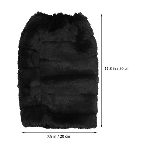 Image of BESPORTBLE Women Warmer Faux Rabbit Fur Leg Warm Cover Boot Shoe Warm Gaiter Cover for Ladies 30cm 1 Pair