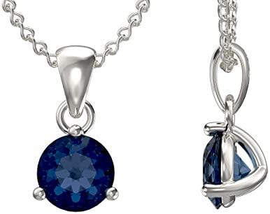 Aeon Jewellery Birthstone Necklace | 925 Sterling Silver & Cubic Zirconia | Polishing Cloth Included | Jewellery Gifts for Birthdays & Special Occasions for Women