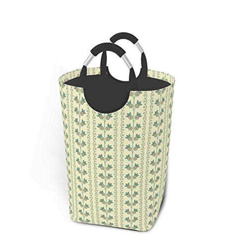 Wäschesack,Vertikale Linien des Frühlings lassen Druck,Großer faltbarer Wäschekorb,zusammenklappbarer Wäschekorb,zusammenklappbarer