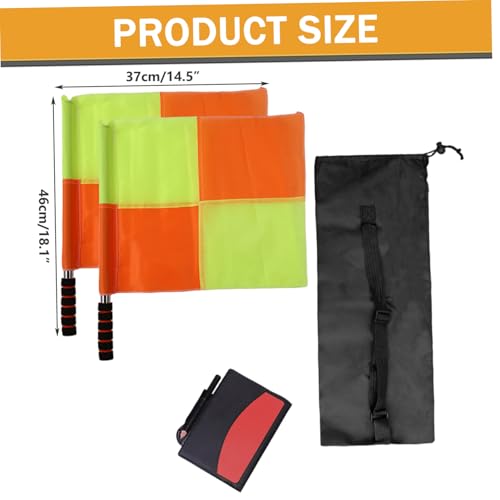 Kit de Árbitro de Fútbol con Banderas, Tarjetas y Silbato miniatura 2