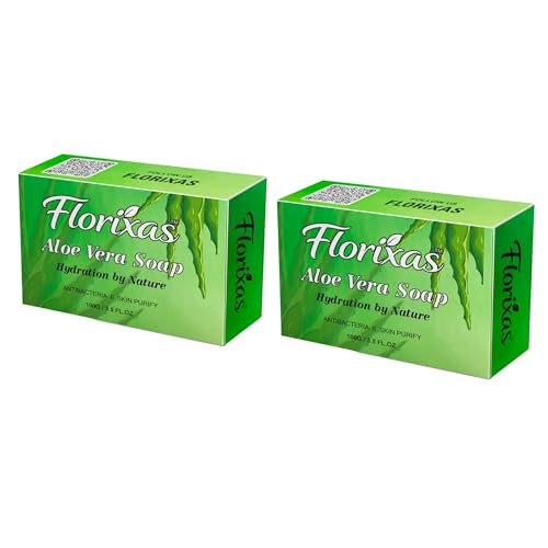 Image of Aloe Vera Soap 100g Pack of 2 | Moisturizing Herbal Bath Bar Dry Skin Hydration Gentle Cleansing Soft Smooth Nourished Unisex