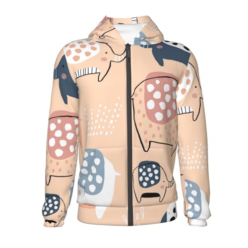 Cute Panda Flying in the Sky Kid Hoodies Boys Zip Up Sweatshirts Girls Pullover with Pocket2