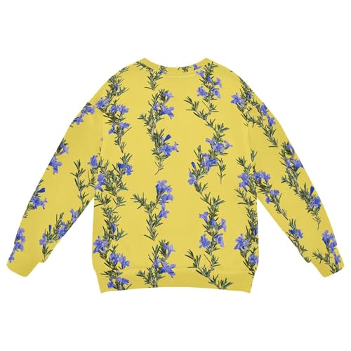 JUNZAN Aesthetic Rosemary Yellow Big Boys Pullover Hoodie Crewneck Kids Pullover Hoodie Sports 4T2