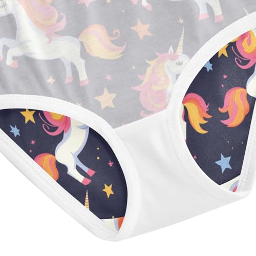 ZZKKO Colored Houses Stars Girls Underwear Toddler Panties for Girls Comfort Brief Size 2T-8Y4
